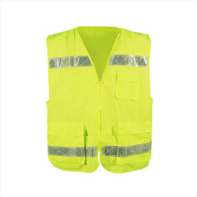 High visibility breathable airport reflective safety vest